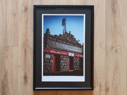 Photograph of the Merkland Gate print, The Home End, Pittodrie Stadium.